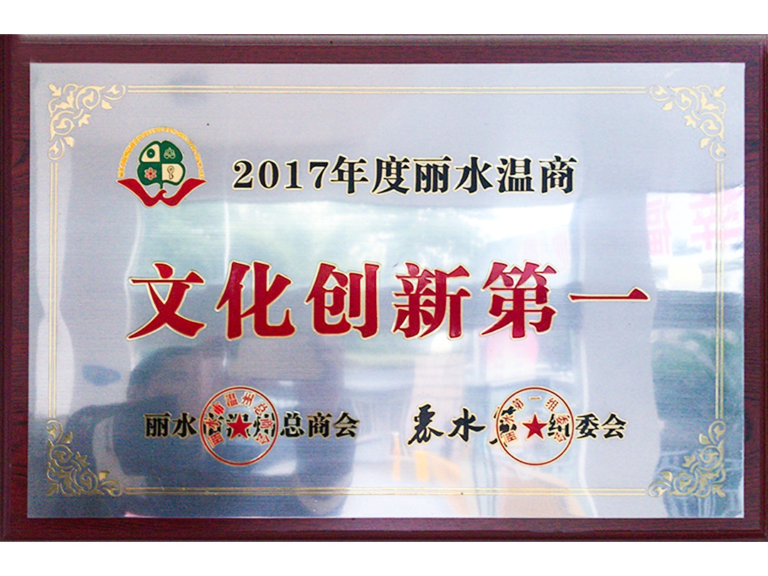 2017年度麗水溫商文化創新第一